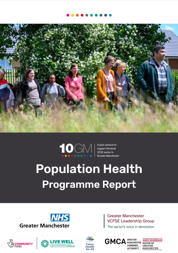 A screenshot of the Population Health report