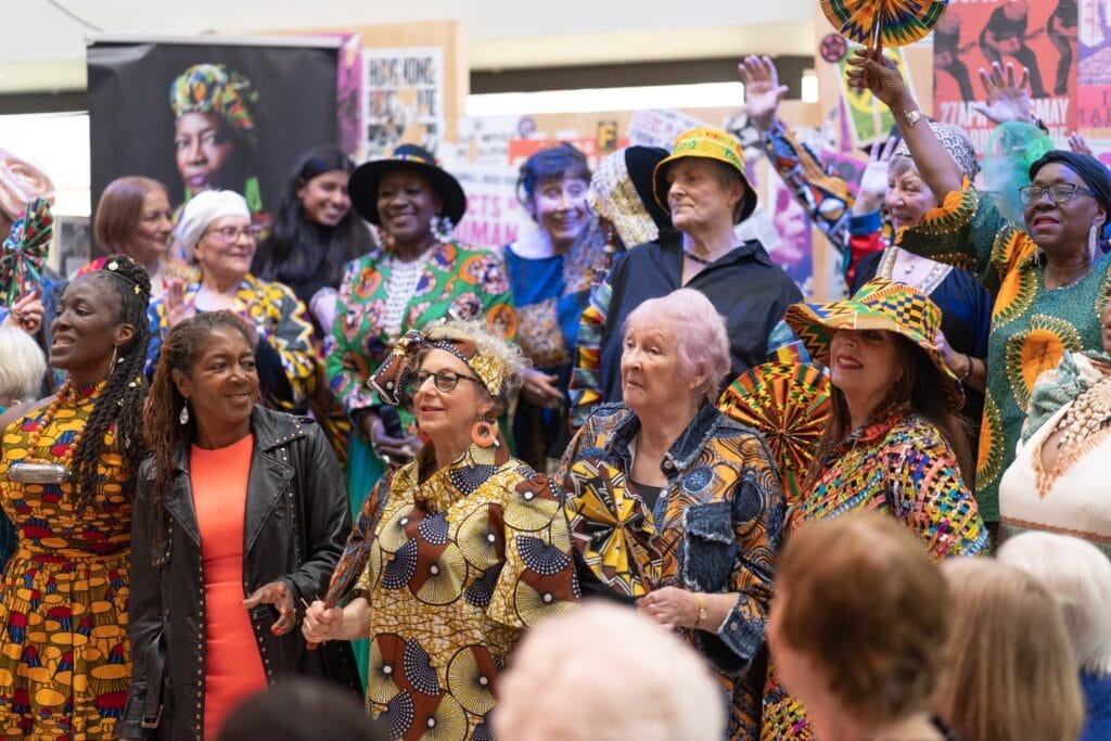 A photo of a community choir